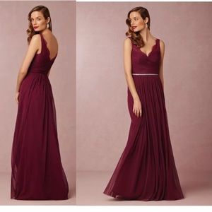 Fleur Dress Black Cherry BHLDN